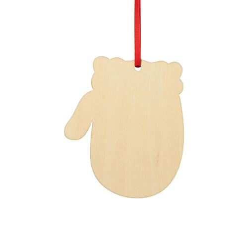 Wooden Christmas tree pendant for sublimation - glove