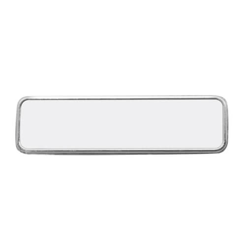 Pravokotna kovinska značka z ravnimi vogali 71 x 21 mm sublimacijski toplotni prenos