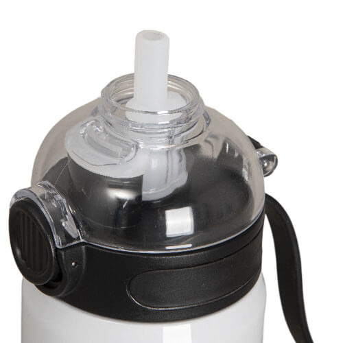 720 ml stainless steel bottle with black lid for sublimation