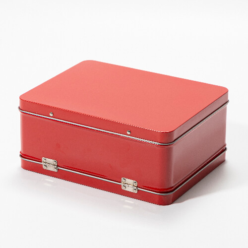 Metal lunch box for sublimation - red