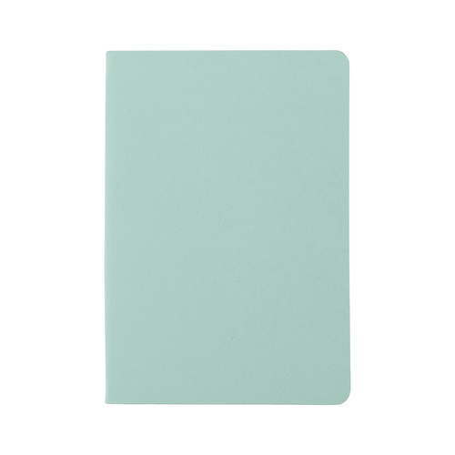 Set van 2 notitieboekjes met leren kaft om te graveren - turquoise