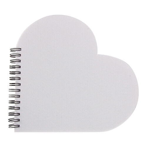 Insert for heart-shaped spiral notebook