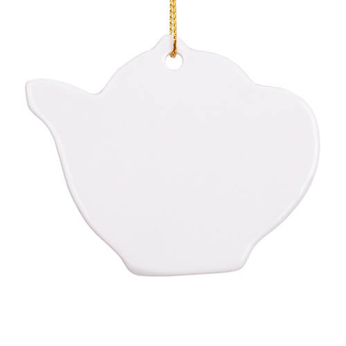 Pendentif en céramique pour sublimation - bouilloire