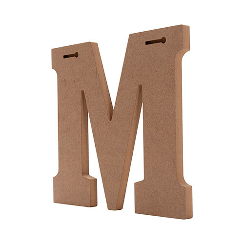 Lettre décorative 25 cm en MDF pour sublimation - M