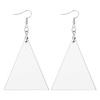 Boucles d'oreilles en MDF pour sublimation - grand Triangle