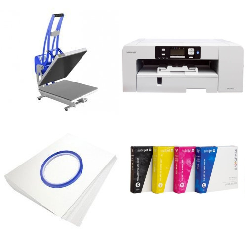 Printing kit for T-shirts Sawgrass Virtuoso SG1000 + CLAM-D44 Sublimation Thermal Transfer