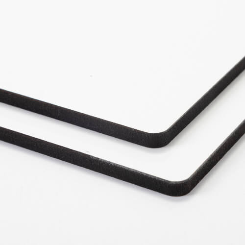 Fiberboard for sublimation 20 x 20 x 0.6 cm - 2 pcs. - light brown back