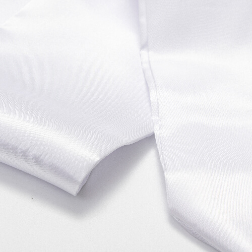 Witte stropdas 152 x 10 cm voor sublimatie