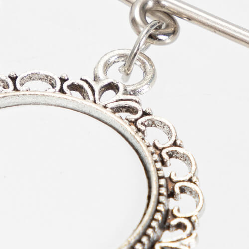 Ronde broche - veiligheidsspeld met drie strepen voor sublimatie