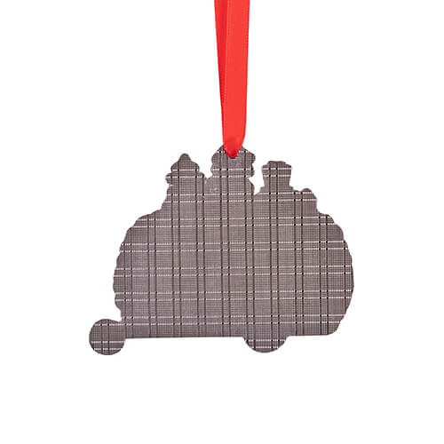 Colgante de metal para árbol de Navidad para sublimación - camping