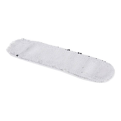 Armband med tvåfärgade paljetter - vit