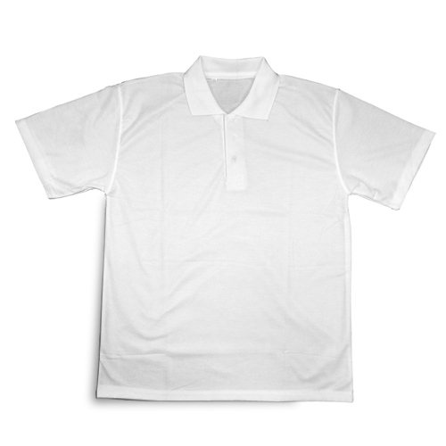 White Sport Polo Shirt Sublimation Thermal Transfer