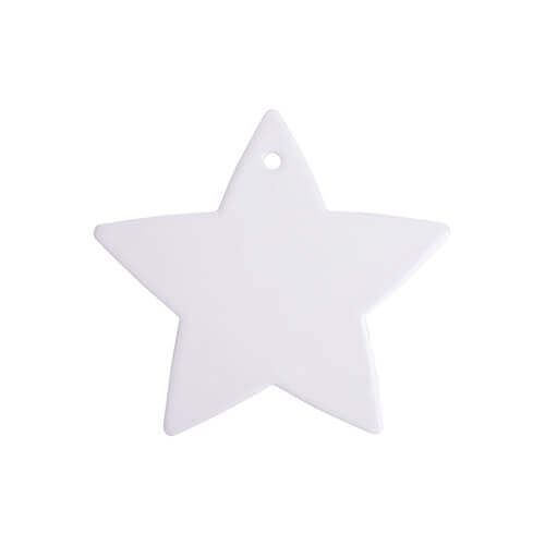 Ceramic coaster for sublimation – a five-pointed star