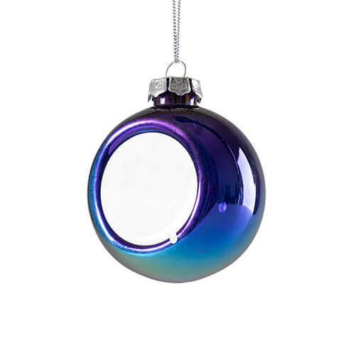 Plastmasas caurspīdīga eglīte ∅ 8 sublimācijai - zila