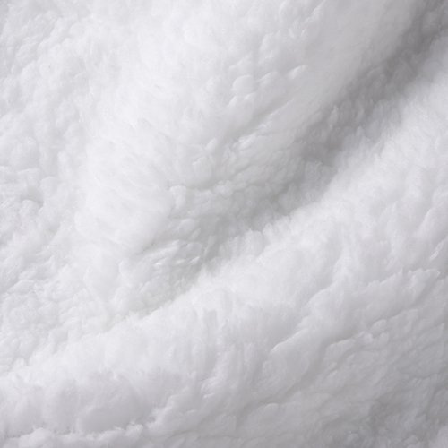 Minky-tæppe med Sherpa-foring til sublimering - hvid