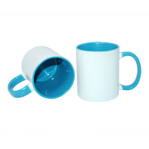 Skodelica A+ 330 ml FUNNY modra Sublimacija s toplotnim prenosom