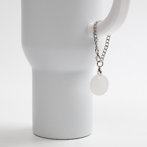 Acryl moktag voor sublimatie - cirkel aan ketting