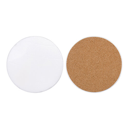 Taza de mármol y corcho Ø 10 cm para sublimación - círculo