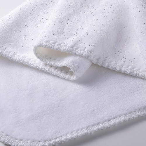 Minky blanket with Sherpa lining for sublimation - gold glitter