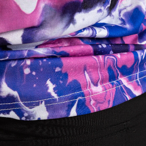 T-shirt Bomuldslignende Bleget Bloom Blå til sublimering