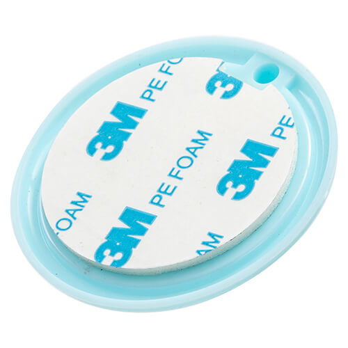 Percha grande de plástico para sublimación - círculo azul