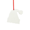 One-sided MDF pendant for sublimation - Santa Clause hat