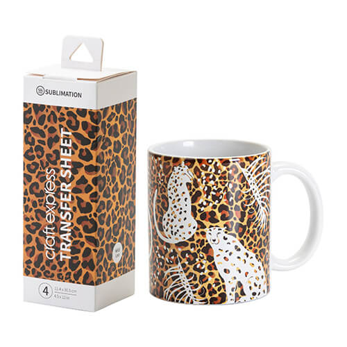 Wild Leo transfeerleht 30,5 x 11,4 cm - 4 tk.