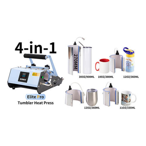 Press for cups and tumblers - Elite Pro 4 in 1 model