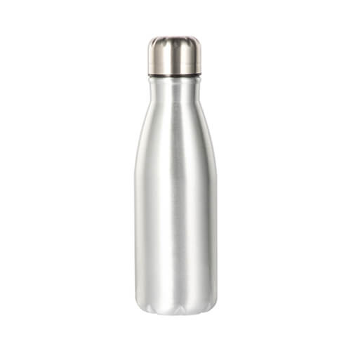 Sticlă de aluminiu 500 ml pentru sublimare - argintiu