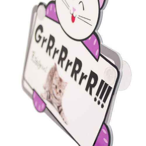 Plaque en plastique avec ventouses pour sublimation – Chat