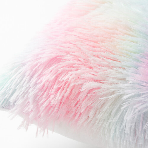 Colorful pillowcase 45 x 45 cm in long-haired fleece and microfiber for sublimation