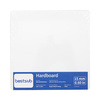 Fiberplade til sublimering 20 x 20 x 1,5 cm - 2 stk. - sort ryg