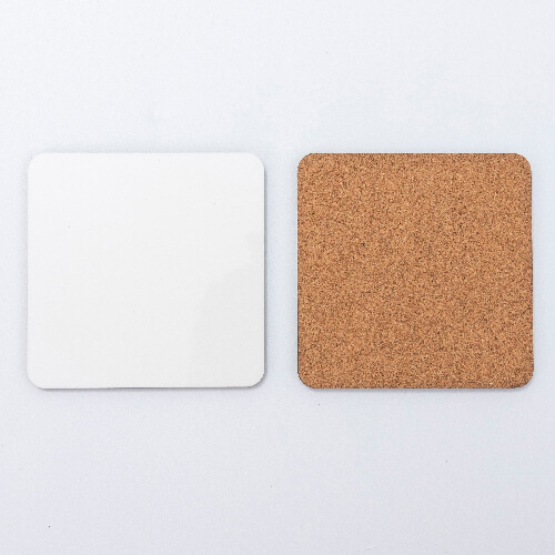 Nelikulmainen MDF-mukialusta 9 x 9 cm sublimaatiota varten