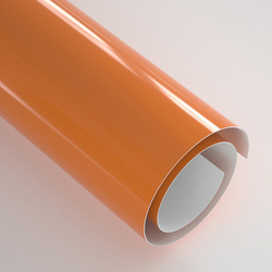 Self-adhesive foil 30.5 x 30.5 cm - 20 sheets - Glossy Tangerine