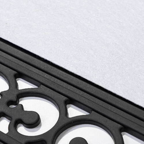 Rectangular PVC and felt doormat for sublimation