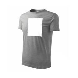 PATCHIRT T­-shirt pour la sublimation en coton - rectangle vertical - gris