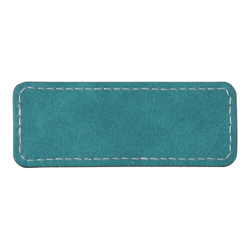 Insigna din piele 8,2 x 3,1 cm pentru sublimare - verde