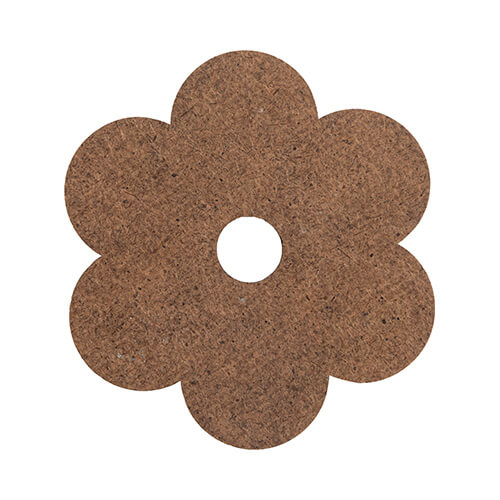 Namnbricka i fiberboard för 1200 ml mugg för sublimering - persikoblomma