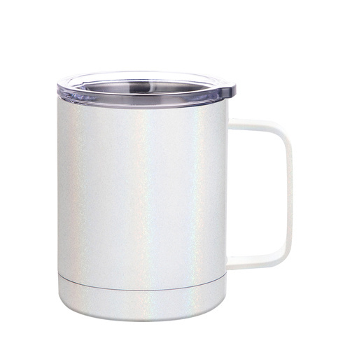 Set od 4 šalice za kavu od 300 ml za ispis - opalescentno bijele