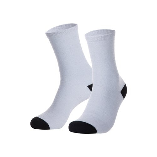 Nogavice 35 cm s črnimi prsti za sublimacijo - srebrne bleščice