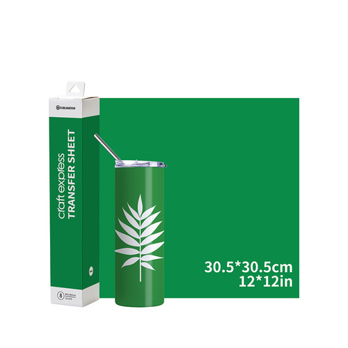 Foaie de transfer Craft Express verde 30,5 x 30,5 cm - 8 buc.