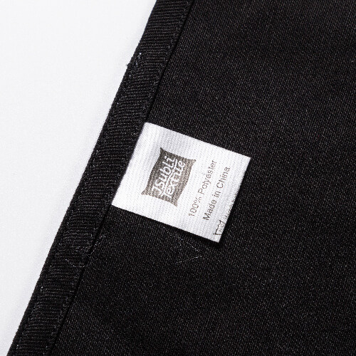 Svart förkläde med tre fickor för vuxna för sublimering