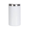 Taza sin asa de 400 ml fabricada en acero Steel con tapa para sublimación - blanca