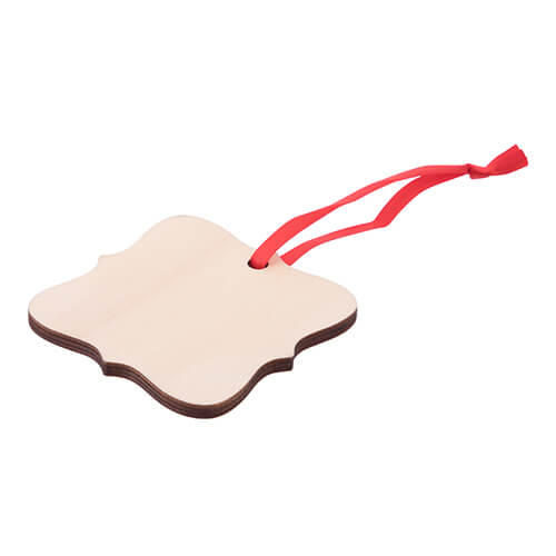 Pendentif sapin de Noël en bois pour sublimation - rosace