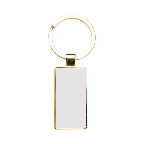 Porte-clés double face 2,2 x 5,1 cm pour sublimation - noir