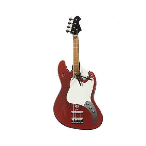 MDF wandklok - Gitaar - Thermische transfer sublimatie