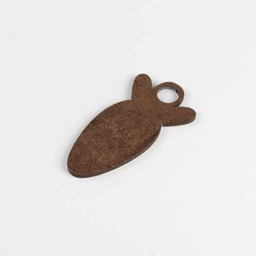 Nosaukuma birka no kokšķiedras plātnes 1200 ml krūzei sublimācijai - burkāns