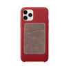 Leather credit card holder for sublimation smartphone - gray
