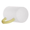Frosted glass with a yellow handle for sublimation 360 ml