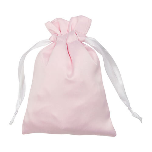 Sac en satin 12 x 17 cm pour sublimation - rose